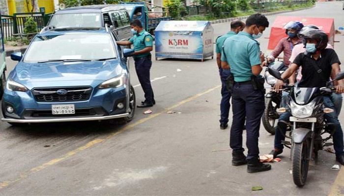 কঠোর বিধিনিষেধের ১২তম দিনে রাজধানীতে গ্রেফতার ৩৫৪