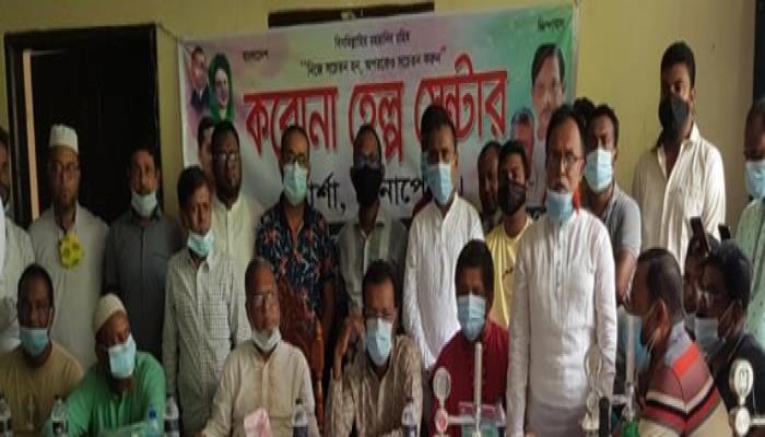 বেনাপোলে বিএনপির করোনা হেল্পলাইনের উদ্ধোধন