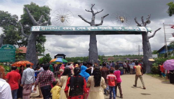 দর্শনার্থীদের জন্য খুলে দেওয়া হলো সাফারি পার্ক