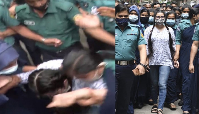 হাজতখানার সামনে হঠাৎ পড়ে গেলেন পরীমণি