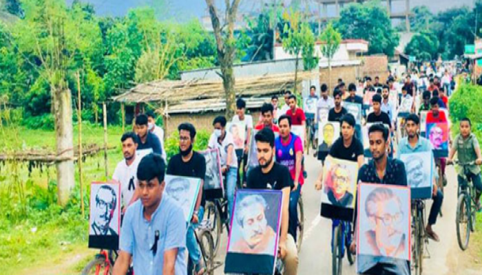শ্রীপুরে বঙ্গবন্ধুকে নিয়ে ছাত্রলীগের ভিন্নধর্মী আয়োজন