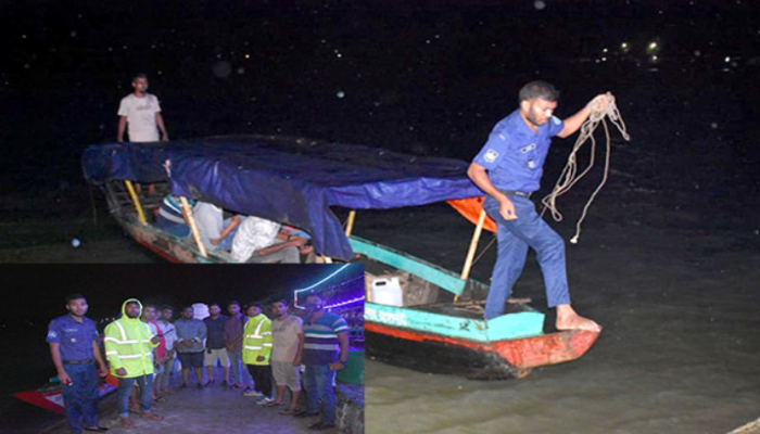 কাপ্তাই হ্রদে কচুরিপানায় আটকে পড়া ৮ পর্যটককে উদ্ধার