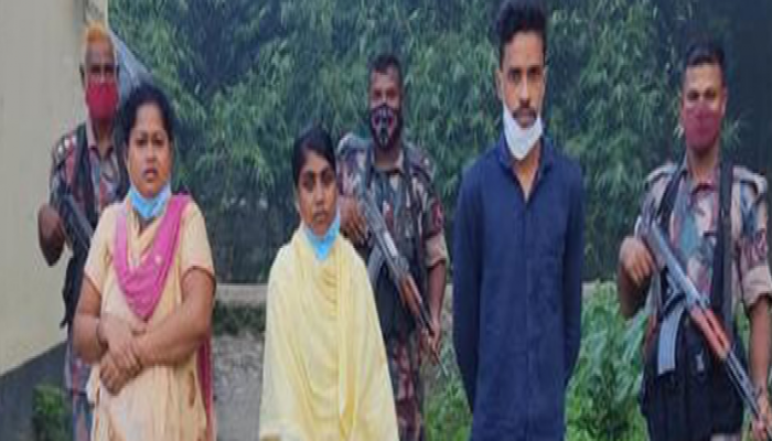 ভারত থেকে অবৈধভাবে বাংলাদেশে আসার অপরাধে গ্রেফতার ৪