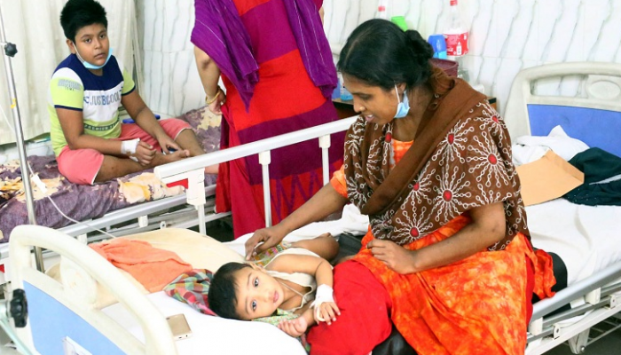 গত ২৪ ঘণ্টায় ১৬৩ ডেঙ্গু রোগী হাসপাতালে ভর্তি