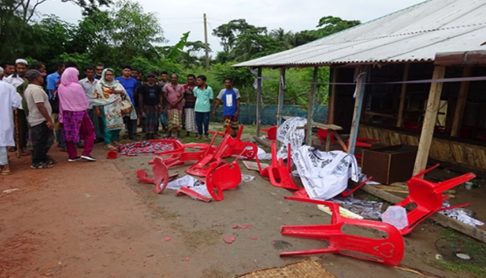 মোরেলগঞ্জে ৩ ইউনিয়নে নির্বাচনী অফিস ভাঙচুরের অভিযোগ