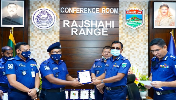 রাজশাহী রেঞ্জে শ্রেষ্ঠ ইউনিট বগুড়া জেলা পুলিশ