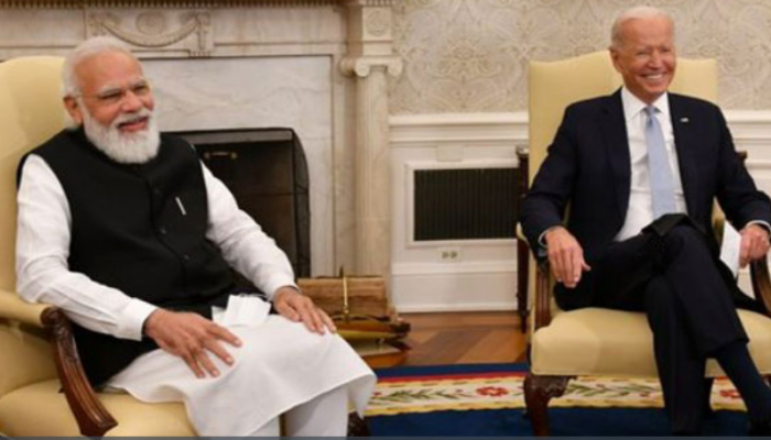 বৈঠকে বসে যেভাবে খুনসুটিতে মাতলেন মোদি ও বাইডেন