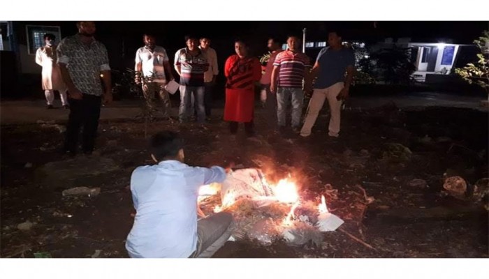 বোয়ালমারীতে ৯০০ মিটার নিষিদ্ধ কারেন্ট জাল ধ্বংস