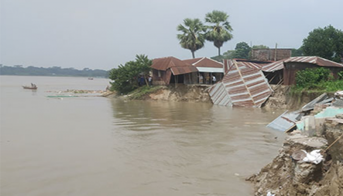 মধুমতির গর্ভে বিলীন ভাটিয়াপাড়া বাজারের ২৫ দোকান