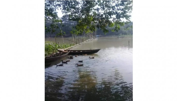 কুমার নদে আড়াআড়ি বাঁধ দিয়ে নির্বিচারে চলছে মাছ শিকার
