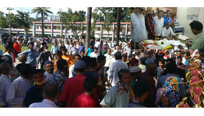 নেত্রকোনায় উৎসব মুখর পরিবেশে মনোনয়নপত্র দাখিল করেছে প্রার্থীরা