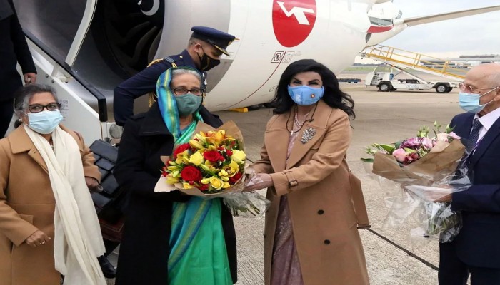 লন্ডন পৌঁছেছেন প্রধানমন্ত্রী