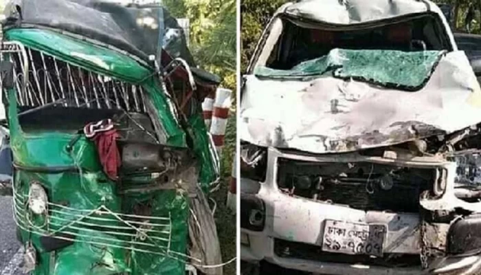 নলছিটিতে মাইক্রোবাস-অটোরিকশার সংঘর্ষে নিহত ৩