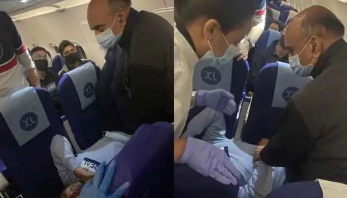 ফ্লাইটে অসুস্থ হয়ে পড়েন এক যাত্রী" এগিয়ে আসেন ভারতের কেন্দ্রীয় মন্ত্রী