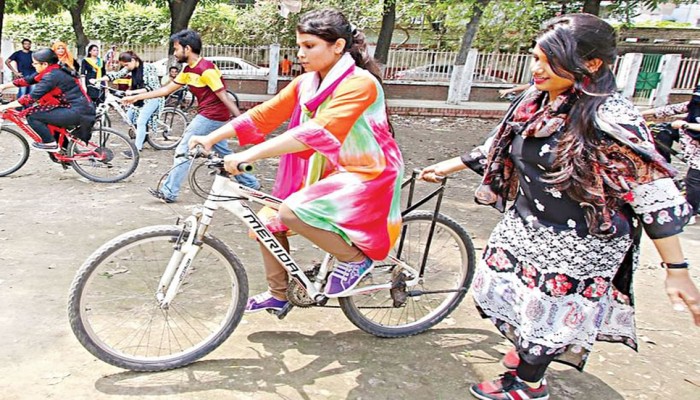 ছাত্র অধিকার পরিষদ ঢাবির এক হাজার নারী শিক্ষার্থীকে সাইক্লিং শেখাবে