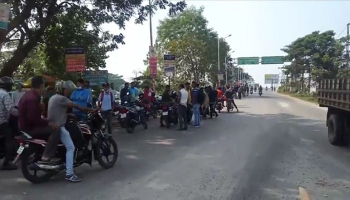 সিলেটে ধর্মঘটে সাধারণ মানুষের ভোগান্তি।