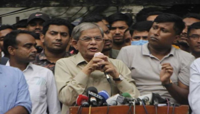 খালেদা জিয়া না থাকলে আওয়ামী লীগও থাকবে না : মির্জা ফখরুল