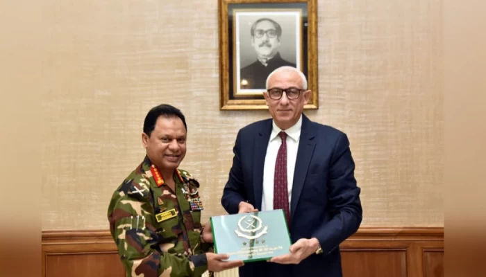 সেনাপ্রধানের সঙ্গে ফিলিস্তিনের রাষ্ট্রদূতের সৌজন্য সাক্ষাৎ