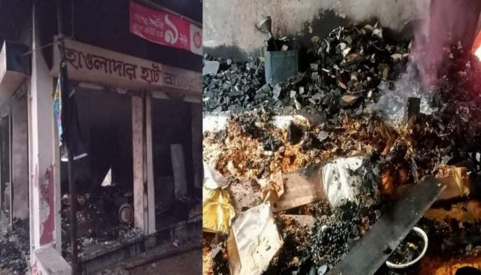 ভোলার উত্তর দিঘলদী ইউনিয়নে  অগ্নিকাণ্ড