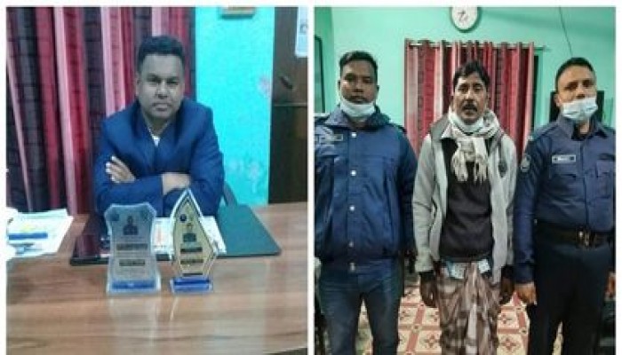 বছরের প্রথম দিনেই চমক দেখালেন সুদক্ষ পুলিশ পরিদর্শক ইনচার্জ সেরাজুল হক