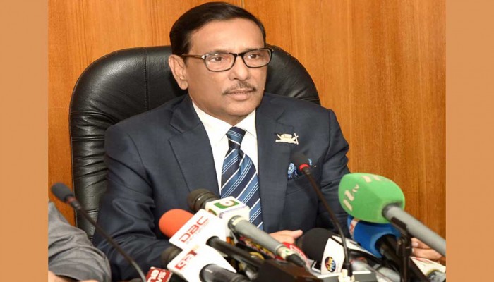 বিএনপি নেতাকর্মীরা শীর্ষ নেতাদের ব্যর্থ নেতৃত্ব থেকে মুক্তি চায় : ওবায়দুল কাদের