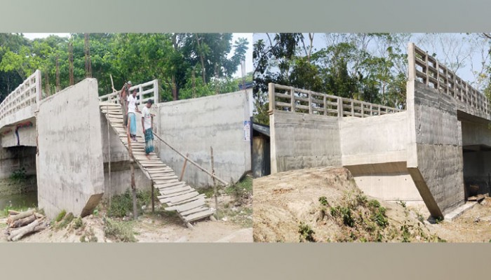 সংযোগ সড়ক না থাকায় কাজে আসছে না সেতুগুলো